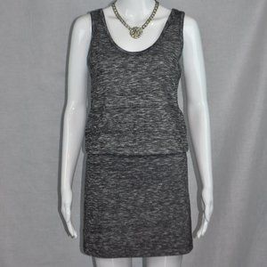 Lou & Grey sz S Alien Dye Gray Sleeveless Above the Knee Boat Neck Dress